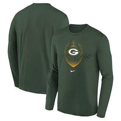 Preschool Nike Green Bay Packers Legend Icon Long Sleeve T-Shirt