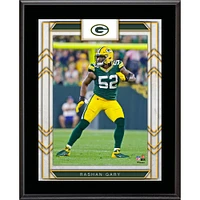 Plaque de joueur sublimée de 10,5" x 13" des Packers de Green Bay de Rashan Gary