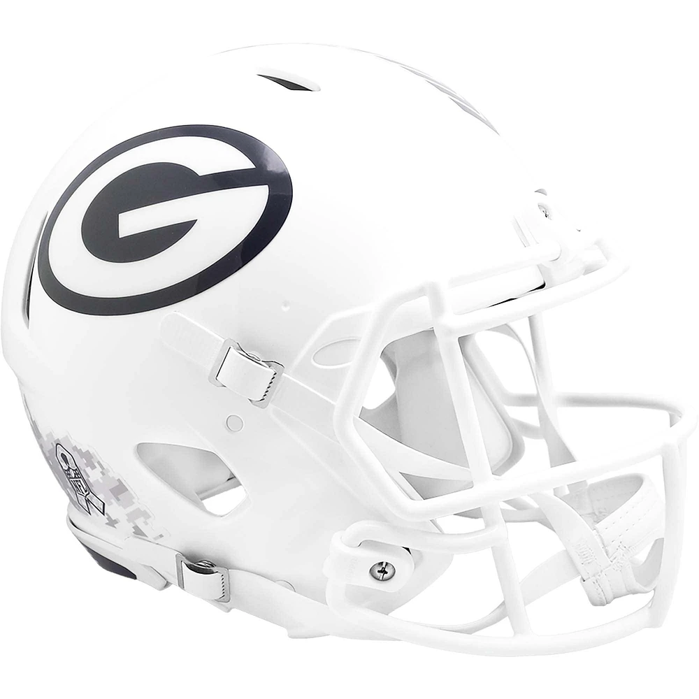 Casque authentique Riddell Green Bay Packers Salute To Service Speed ​​2024