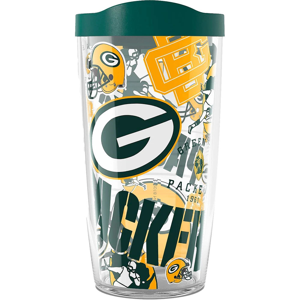 Emballeurs Tervis Green Bay 16 oz. Gobelet Allover Classic