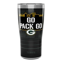 Tervis Green Bay Packers 20oz. Go Pack Go Gobelet en acier inoxydable avec couvercle coulissant