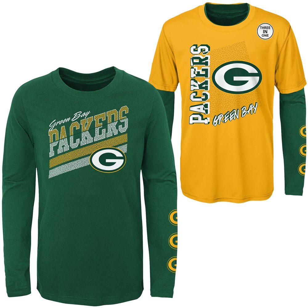 Outerstuff Toddler Gold/Green Green Bay Packers For the Love of Game - T- Shirt Combo Set