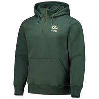 Sweat à capuche unisexe fermeture éclair quart de tour Dunbrooke Green Bay Packers Defender