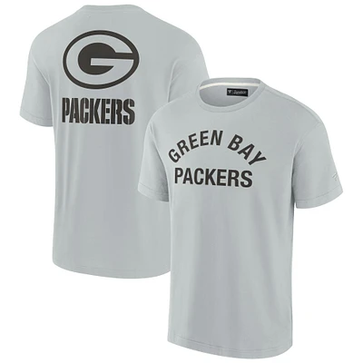 T-shirt unisexe fanatiques gris Green Bay Packers Elements super doux à manches courtes