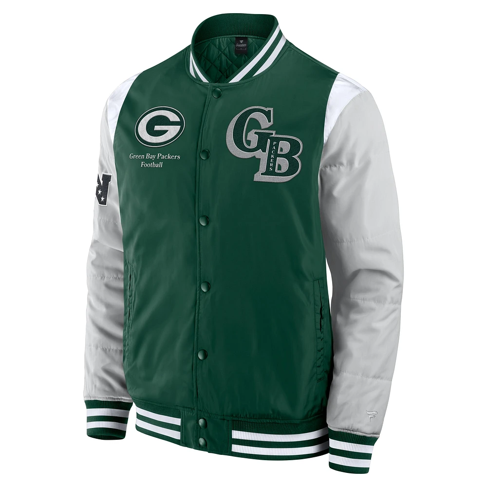 Veste unisexe à boutons-pression Green Bay Packers Elements Elite Fanatics