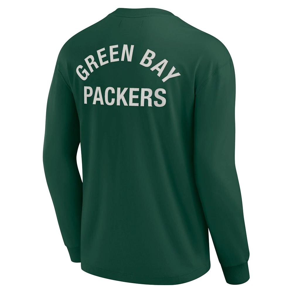 T-shirt unisexe Fanatics Green Bay Packers Elements super doux à manches longues