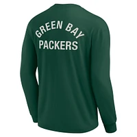 T-shirt unisexe Fanatics Green Bay Packers Elements super doux à manches longues