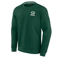 Sweat-shirt unisexe Fanatics Green Bay Packers Super Soft Pullover Crew