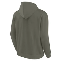 Sweat à capuche unisexe Fanatics Olive Green Bay Packers Elements en polaire super douce