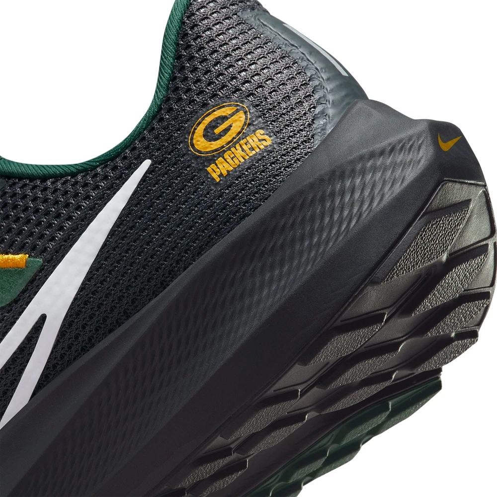 Unisex Nike Anthracite Green Bay Packers Zoom Pegasus 40 Running Shoe