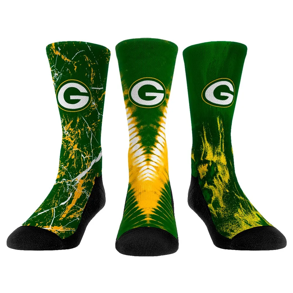 For Bare Feet Women's Green Bay Packers Rainbow II Socks