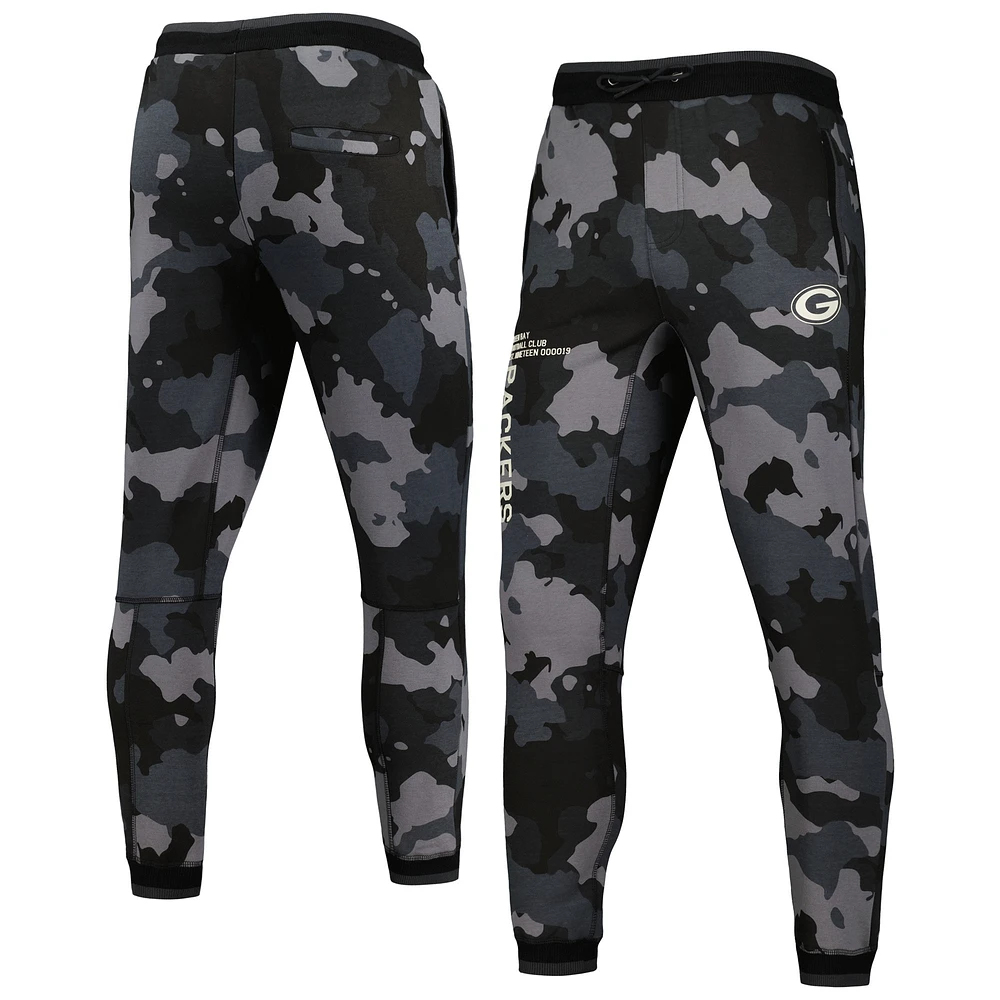 Pantalon de jogging camouflage unisexe The Wild Collective Green Bay Packers noir