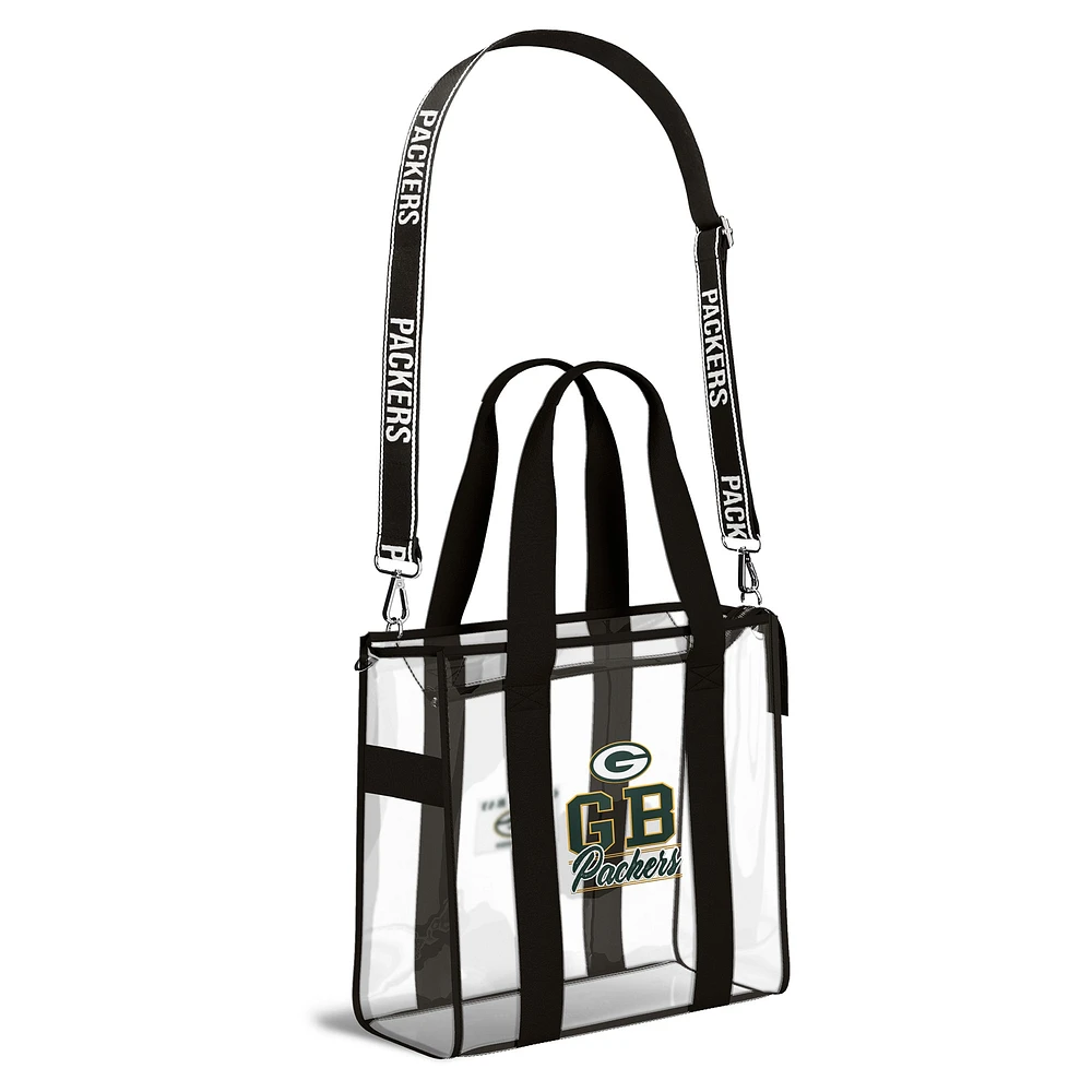 Sac fourre-tout WEAR by Erin Andrews Green Bay Packers Stadium avec bordure aux couleurs de l'équipe