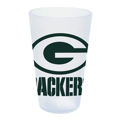 WinCraft Green Bay Packers 16oz. Verre à pinte en silicone Icicle