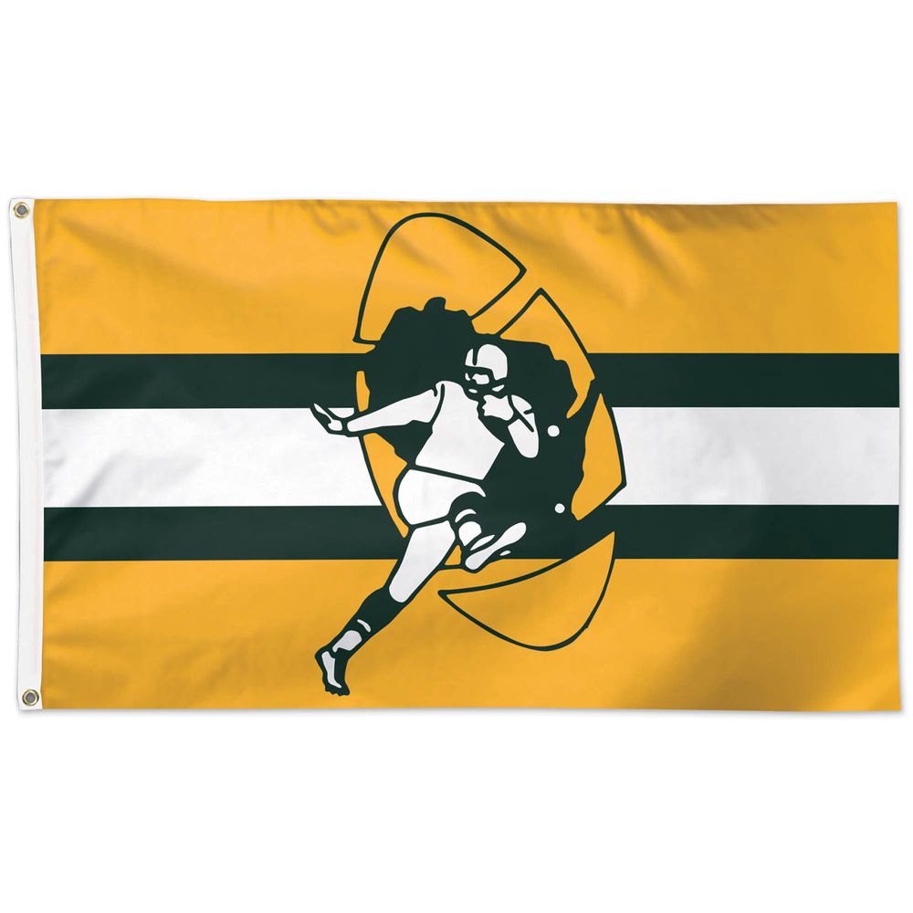 WinCraft Green Bay Packers 3' x 5' Throwback Logo Deluxe - Single-Sided  Flag