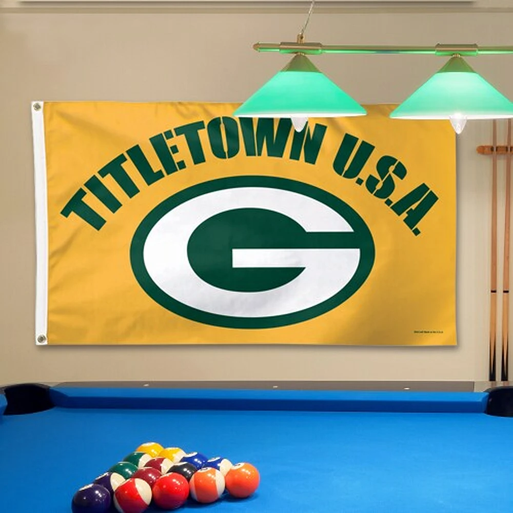 WinCraft Green Bay Packers 3' x 5' Drapeau Titletown Deluxe