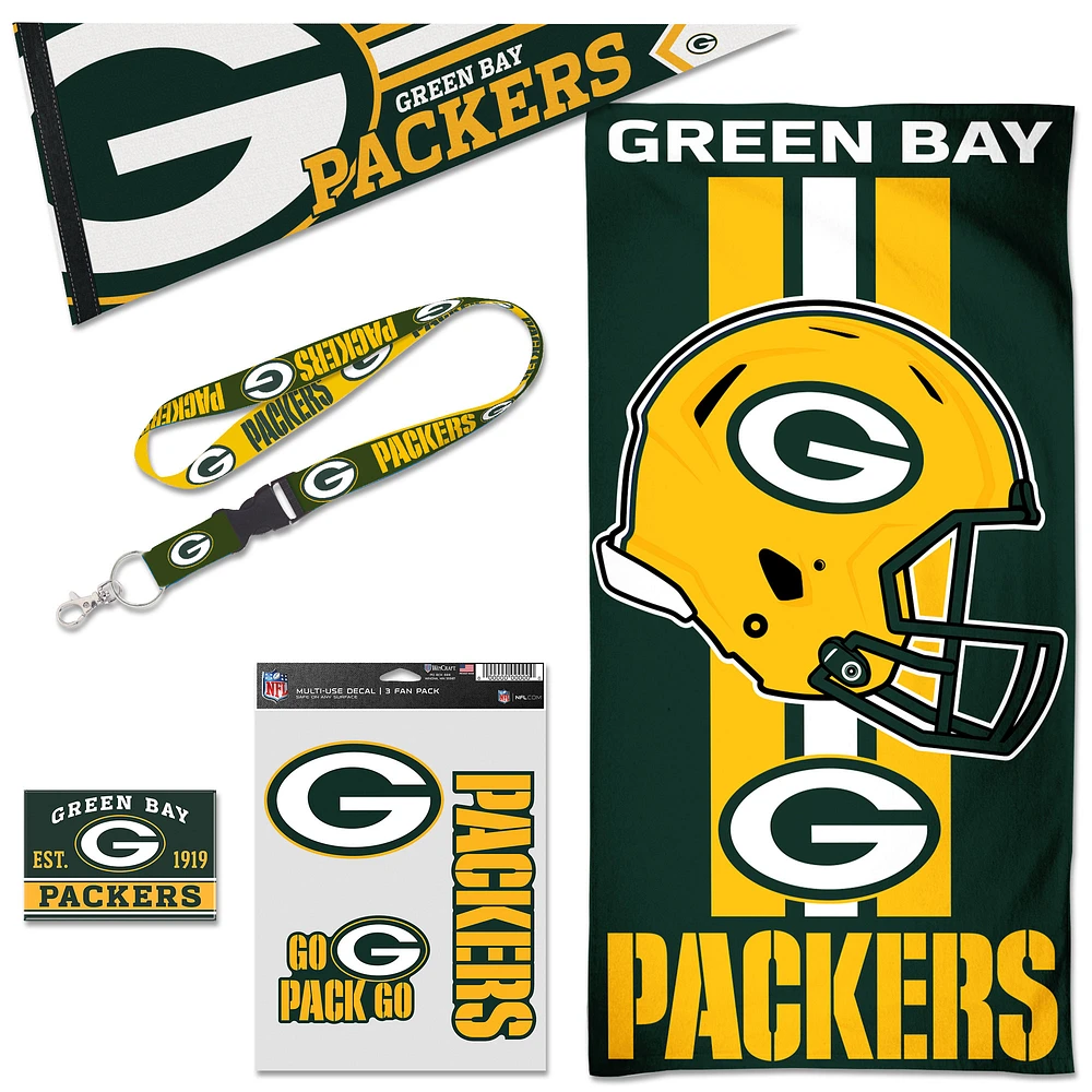 WinCraft Green Bay Packers House Fan Accessories Pack