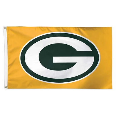 WinCraft Green Bay Packers Drapeau de luxe unilatéral 3' x 5'