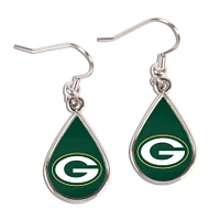 WinCraft Green Bay Packers Boucles d'oreilles pendantes en forme de larme