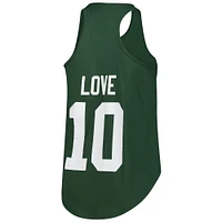 Women's Fanatics Jordan Love Green Bay Packers Plus Name & Number Tank Top