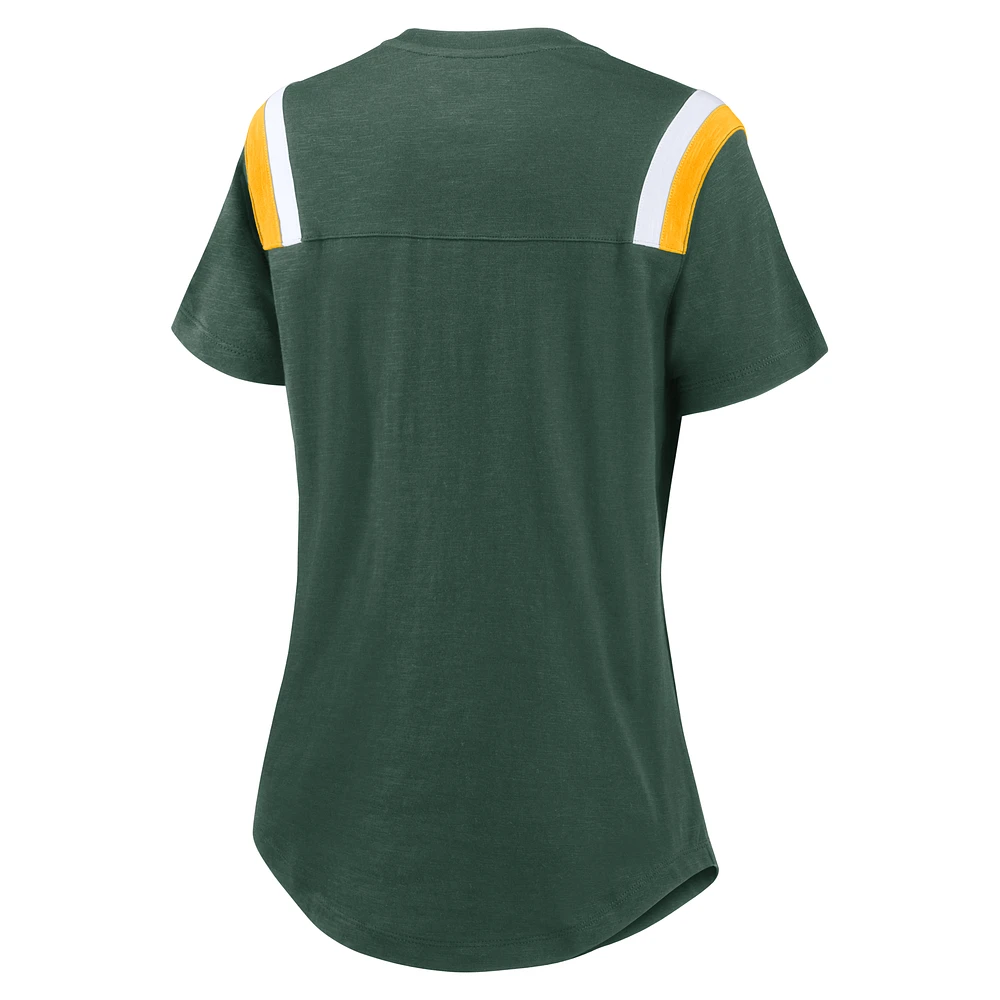 Women's Nike  Green Bay Packers Historic Slub Fashion T-Shirt