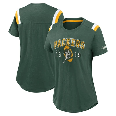 Women's Nike  Green Bay Packers Historic Slub Fashion T-Shirt