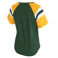 Women's Starter  Green Bay Packers Game On Notch Neck Raglan T-Shirt