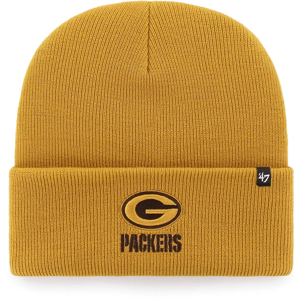 Women's '47 Gold Green Bay Packers Haymaker Cuffed Knit Hat