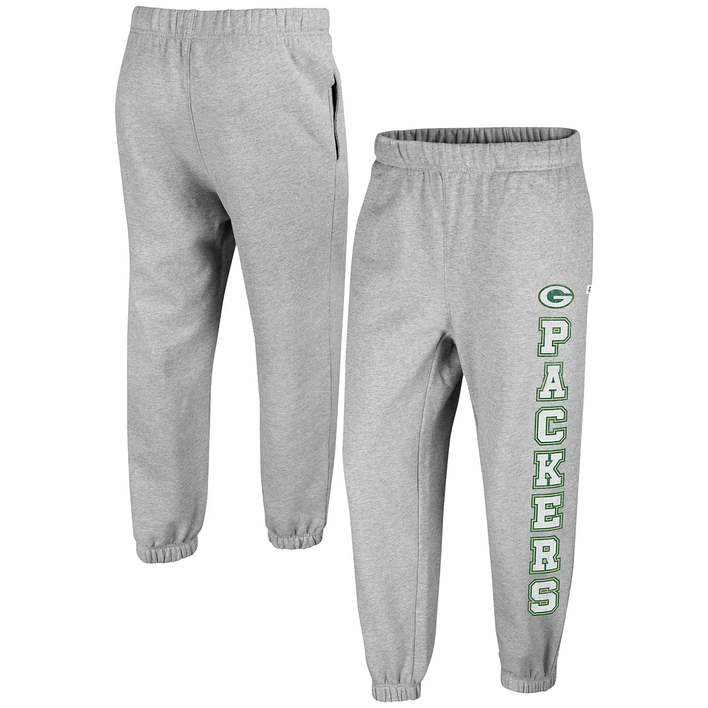 Women's '47 Gray Green Bay Packers Double Pro Harper Jogger Sweatpants