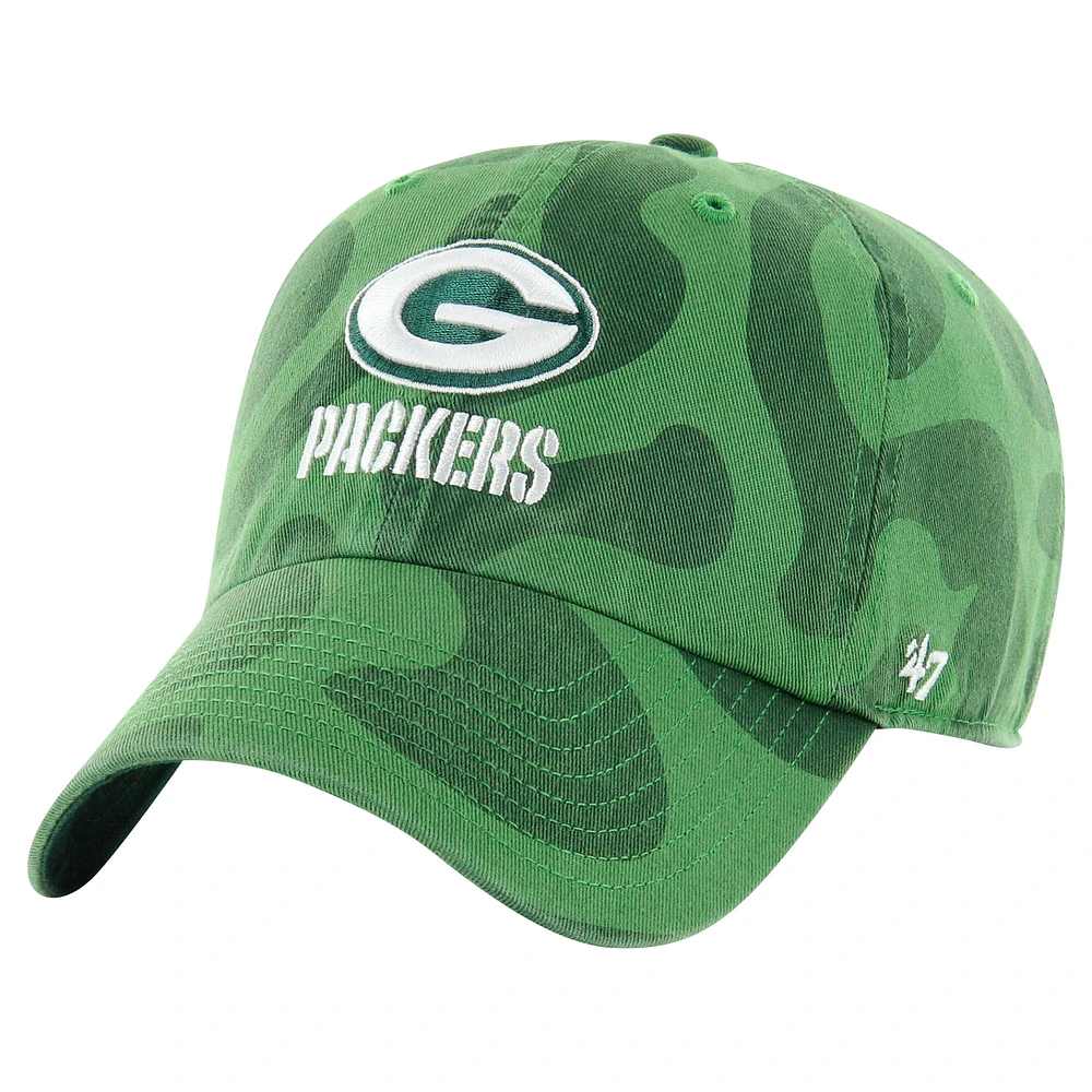 Casquette réglable Freeform Clean Up '47 Green Green Bay Packers pour femmes