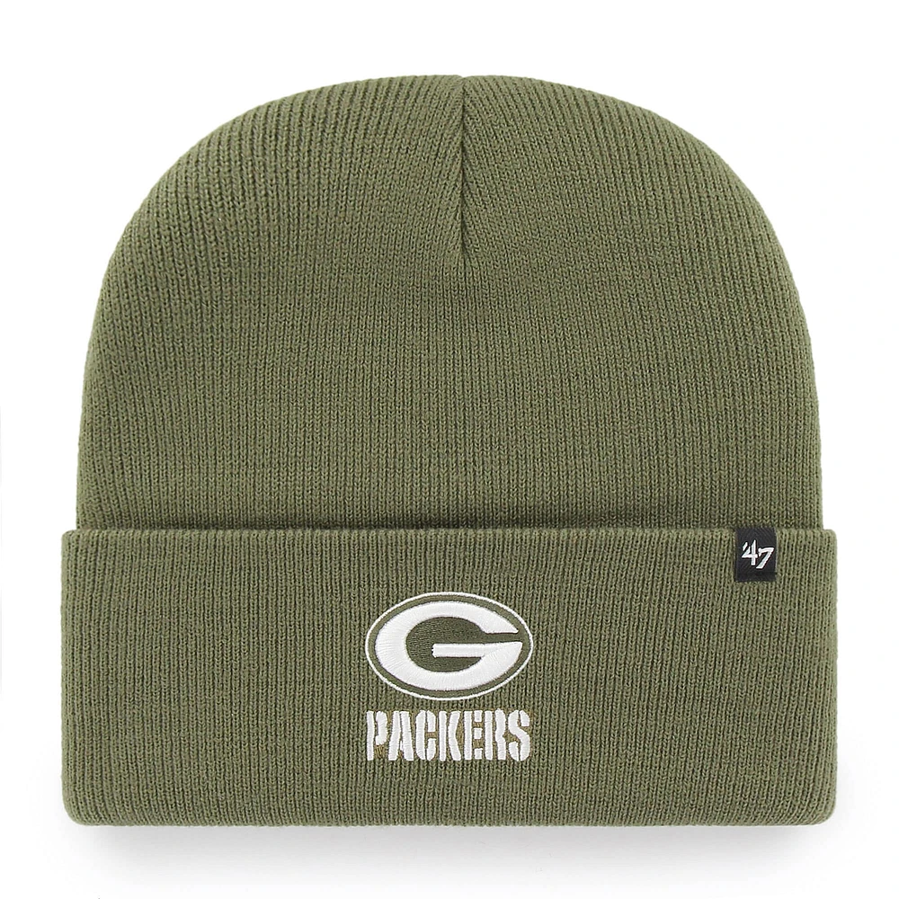 Bonnet en tricot à revers Haymaker '47 Green Green Bay Packers pour femme