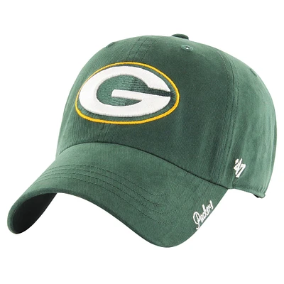 Women's '47 Green Green Bay Packers Miata Clean Up Adjustable Hat