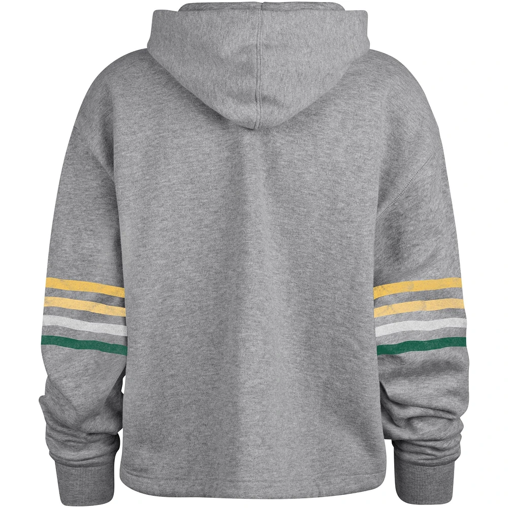 Sweat à capuche '47 Heather Grey Green Bay Packers Upland Bennett pour femmes