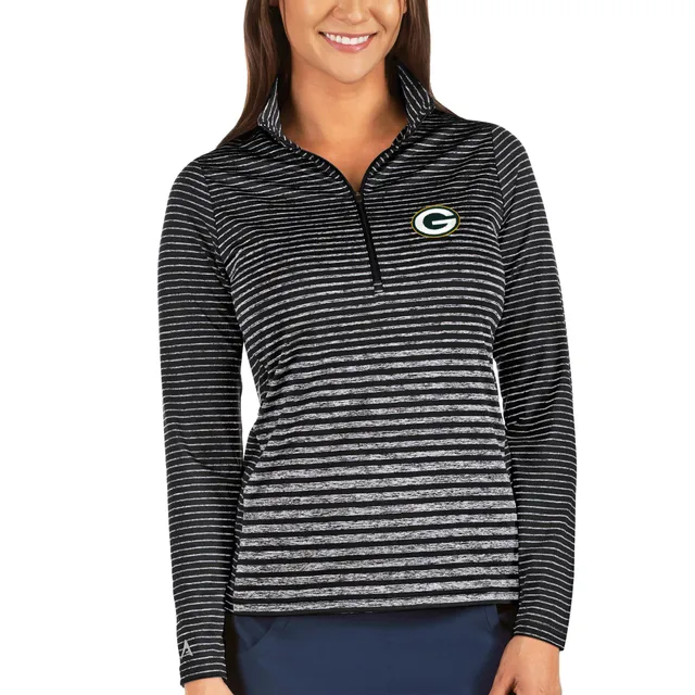 Lids Green Bay Packers Antigua Women's Fortune Half-Zip Pullover Jacket -  Oatmeal