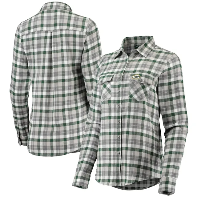 Lids Seattle Seahawks Antigua Ease Flannel Long Sleeve Button-Up Shirt -  College Navy/Gray
