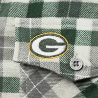 Antigua Women's Antigua Green/Gray Green Bay Packers Ease Flannel