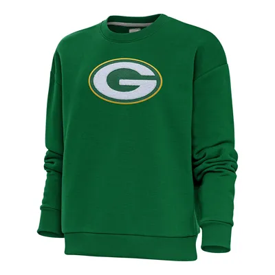 Lids Green Bay Packers Antigua Action Chenille Pullover Hoodie