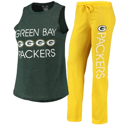 Lids Green Bay Packers Concepts Sport Women's Montana Knit T-Shirt & Shorts  Sleep Set - White/Cream