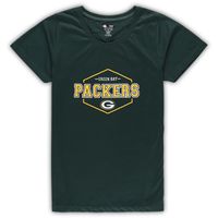 Women's Concepts Sport Green/Gold Green Bay Packers Plus Badge T-Shirt & Pants Sleep Set