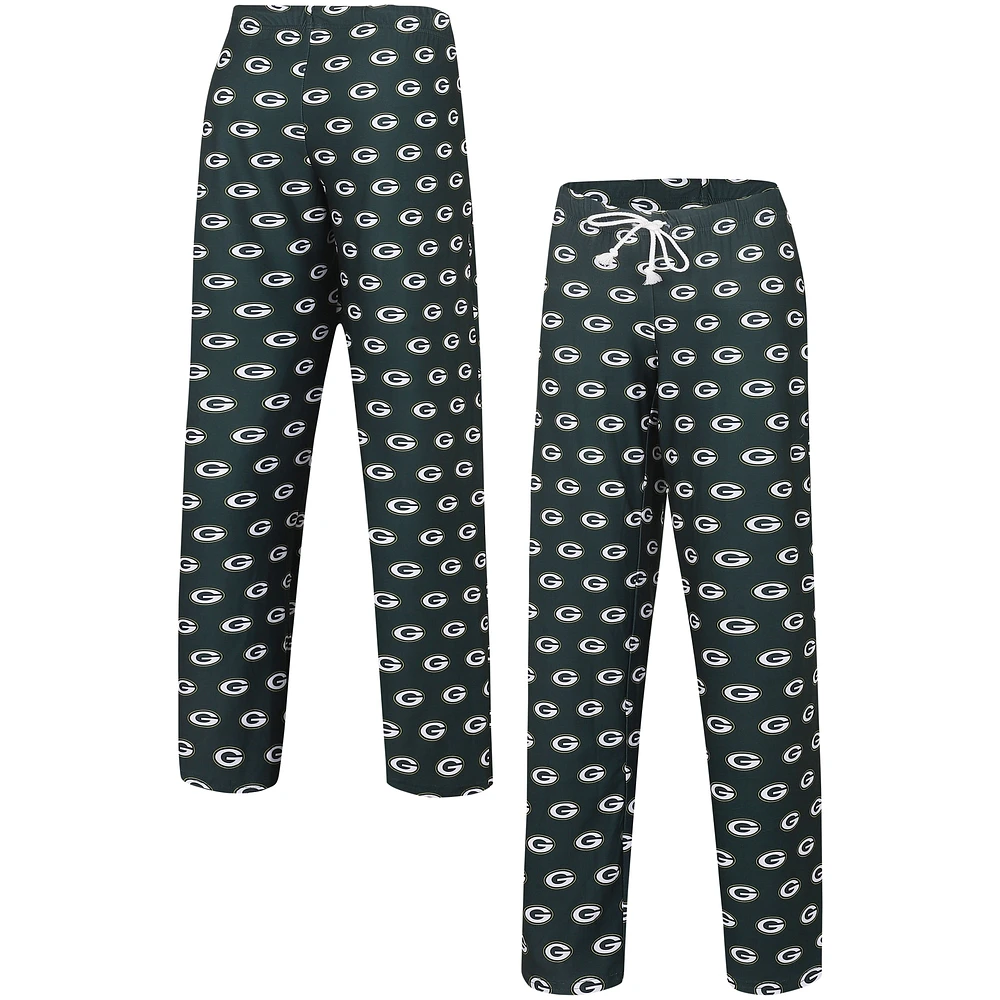 Women's Concepts Sport Green Bay Packers Gauge Allover Print Sleep Pants