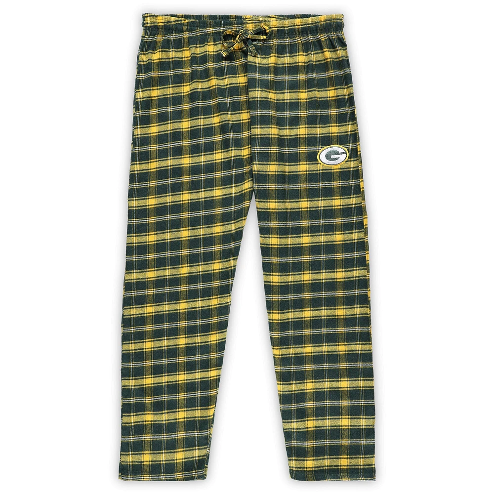 Women's Concepts Sport Green Bay Packers Plus Badge T-Shirt & Flannel Pants Sleep Set