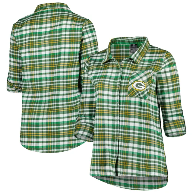 Philadelphia Eagles Concepts Sport Women's Plus Size Breakout Flannel  Nightshirt - Midnight Green/Black