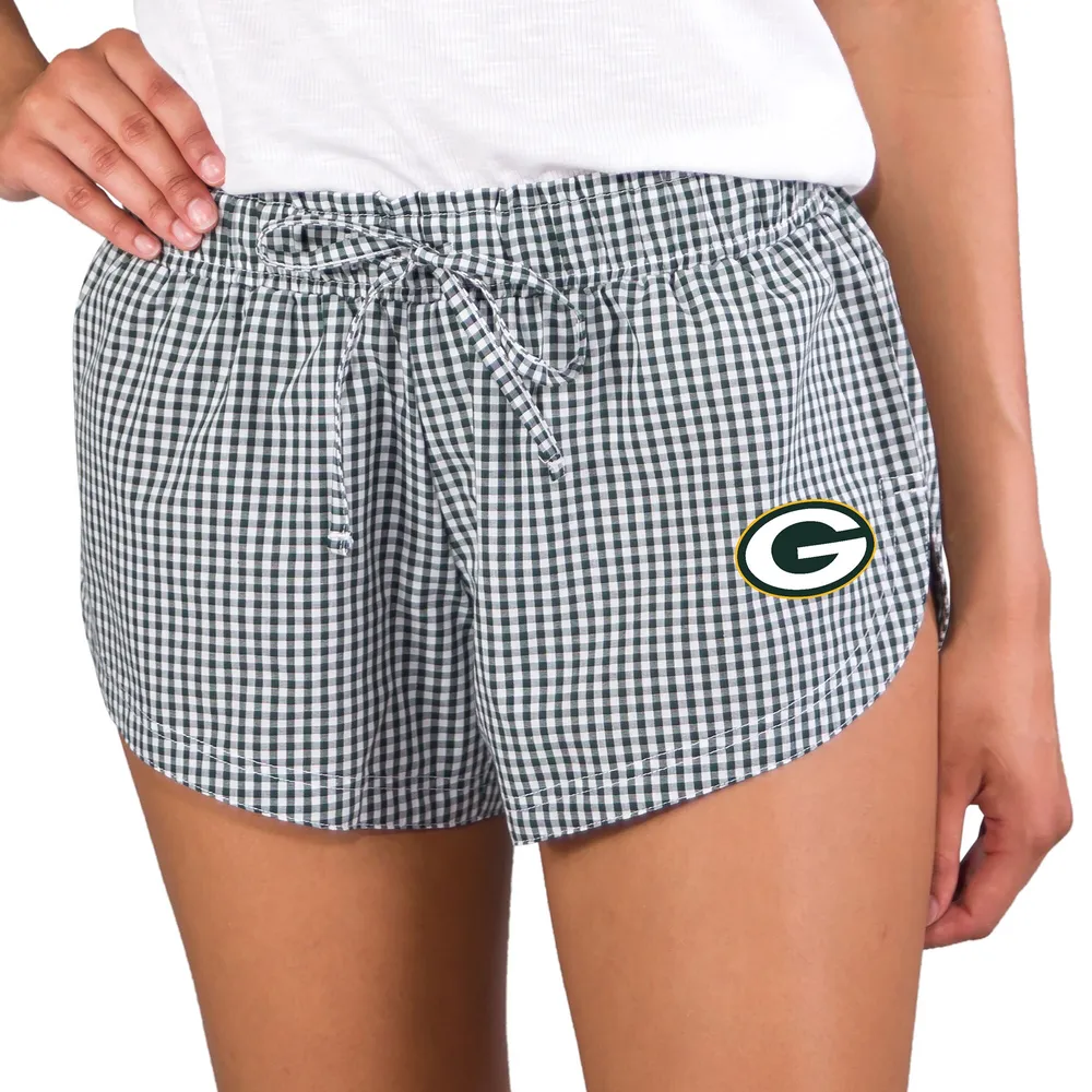 Lids Green Bay Packers Concepts Sport Women's Tradition Woven Shorts