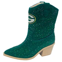 Bottines à cristaux Cuce Green Bay Packers pour femmes