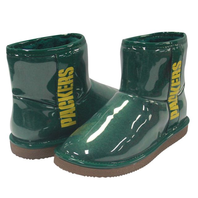 Cuce Green Bay Packers Bottes en faux mouton résistant à l'eau pour femme