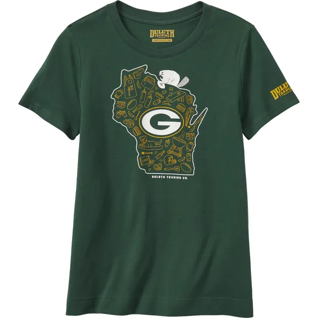 Women's Duluth Trading Co. Green Green Bay Packers Fleece Crew Neck  Sweatshirt - ShopStyle