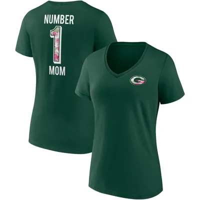 Green Bay Packers Fanatics Branded Women's Team Mother's Day V-Neck T-Shirt