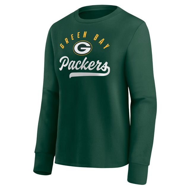 Green Bay Packers Antigua Women's Victory Crewneck Pullover Sweatshirt -  Green