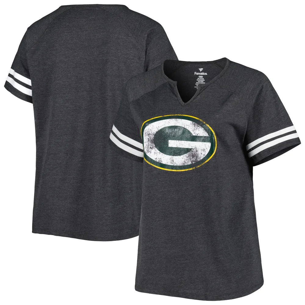 Women's Fanatics Branded Heather Charcoal Green Bay Packers