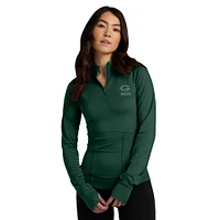 Women's Fanatics  Green Bay Packers Elements Raglan Quarter-Zip Jacket